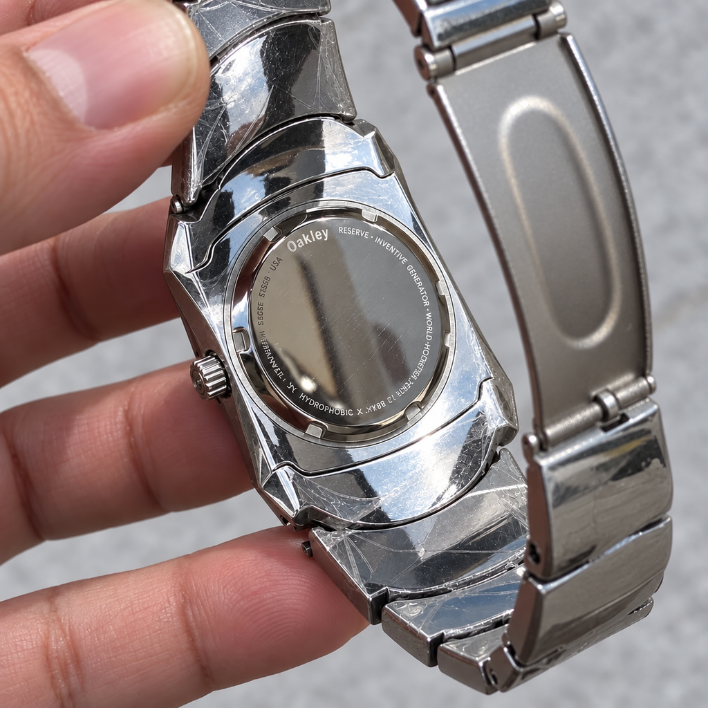Oakley Time Bomb Titanium Watch – Green Dial