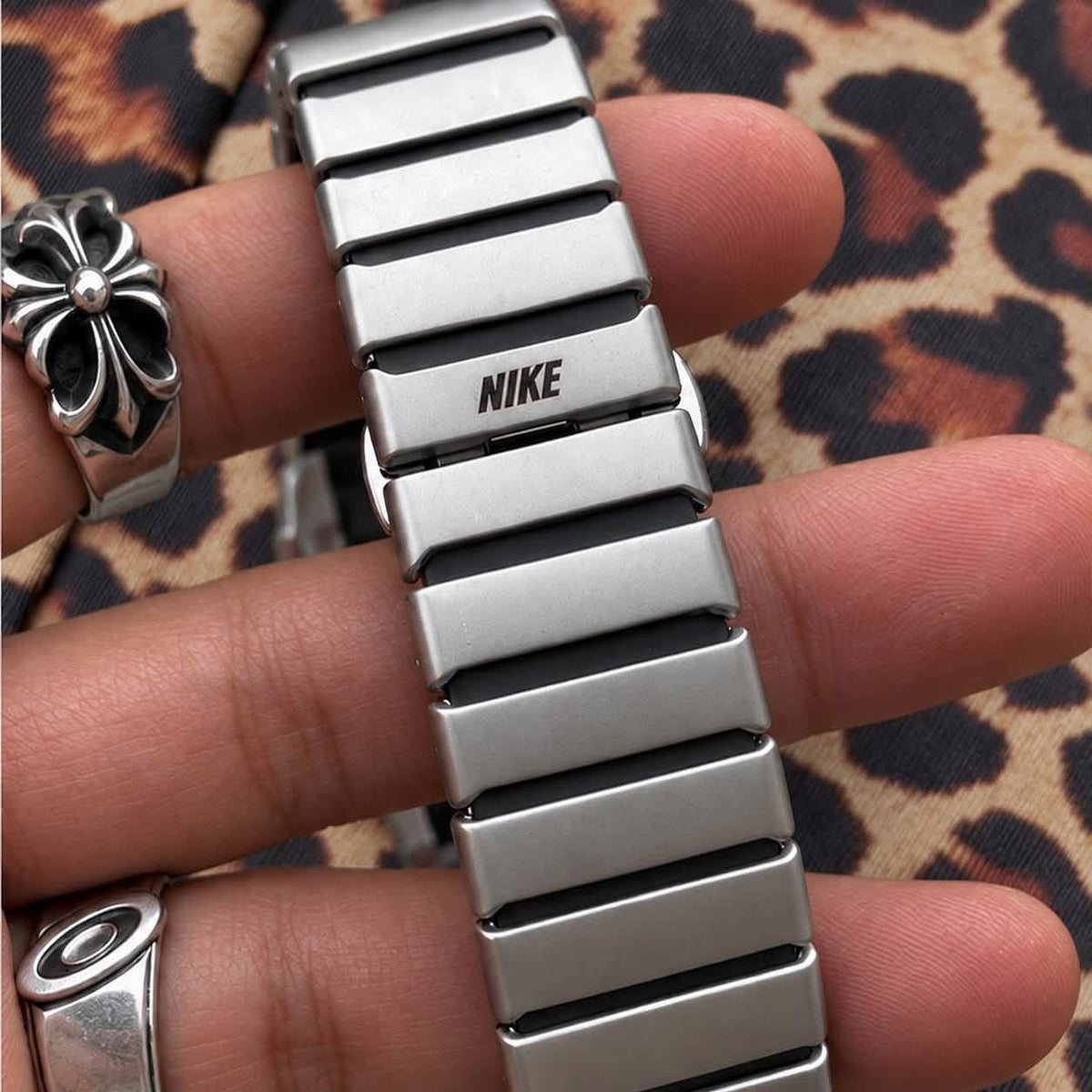 Vintage Nike Triax Watch – Custom Stüssy Brown Leopard Dial