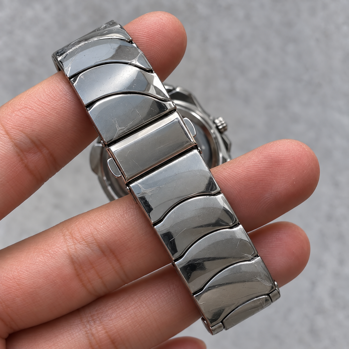 Oakley Time Bomb Titanium Watch – Silver Dial