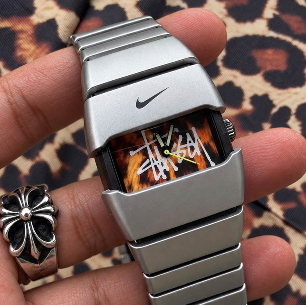 Vintage Nike Triax Watch – Custom Stüssy Brown Leopard Dial