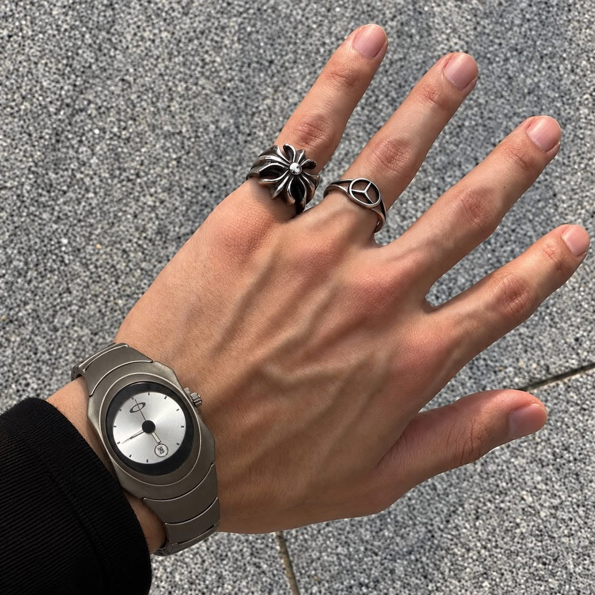 Oakley Time Bomb Titanium Watch – White Dial