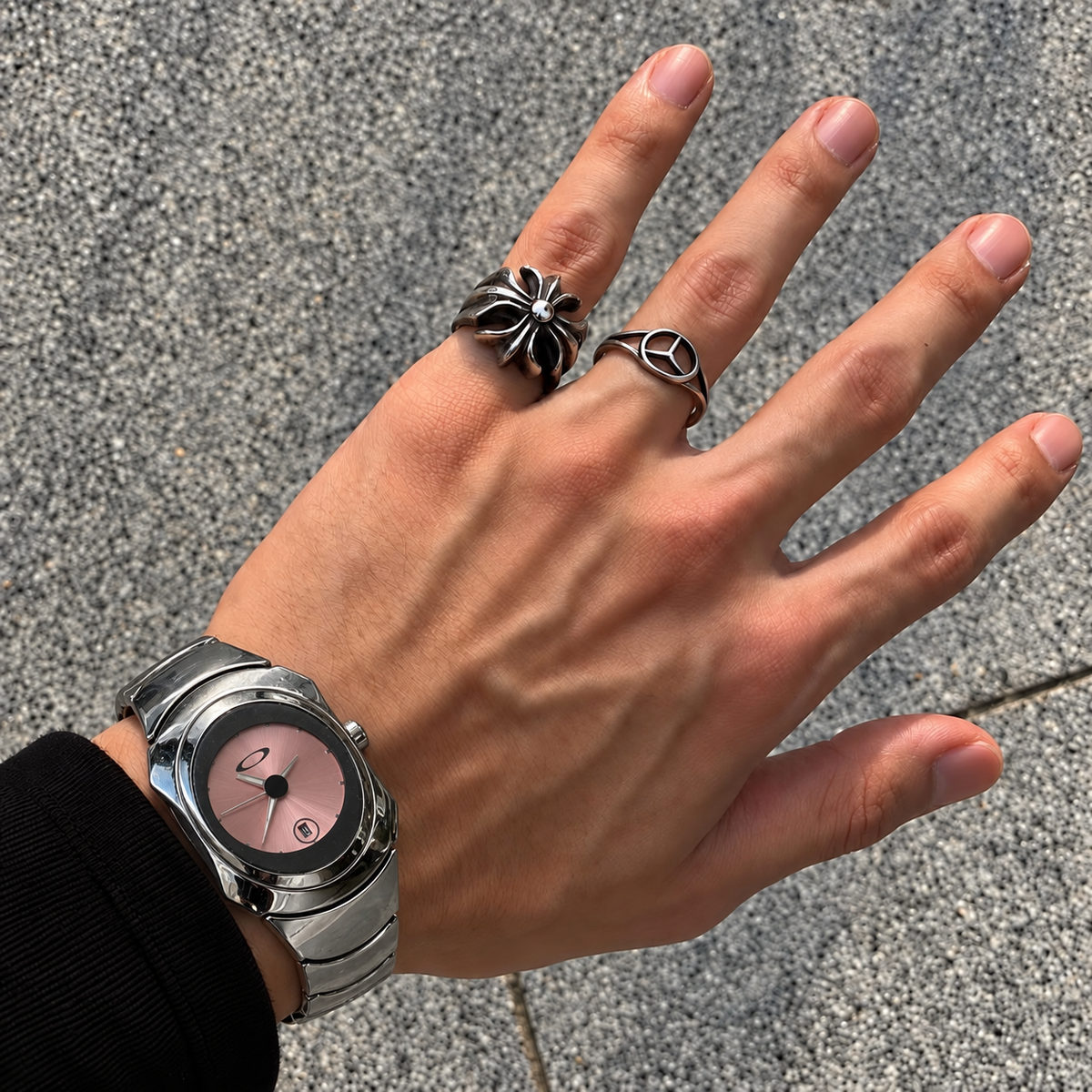 Oakley Time Bomb Titanium Watch – Pink Dial