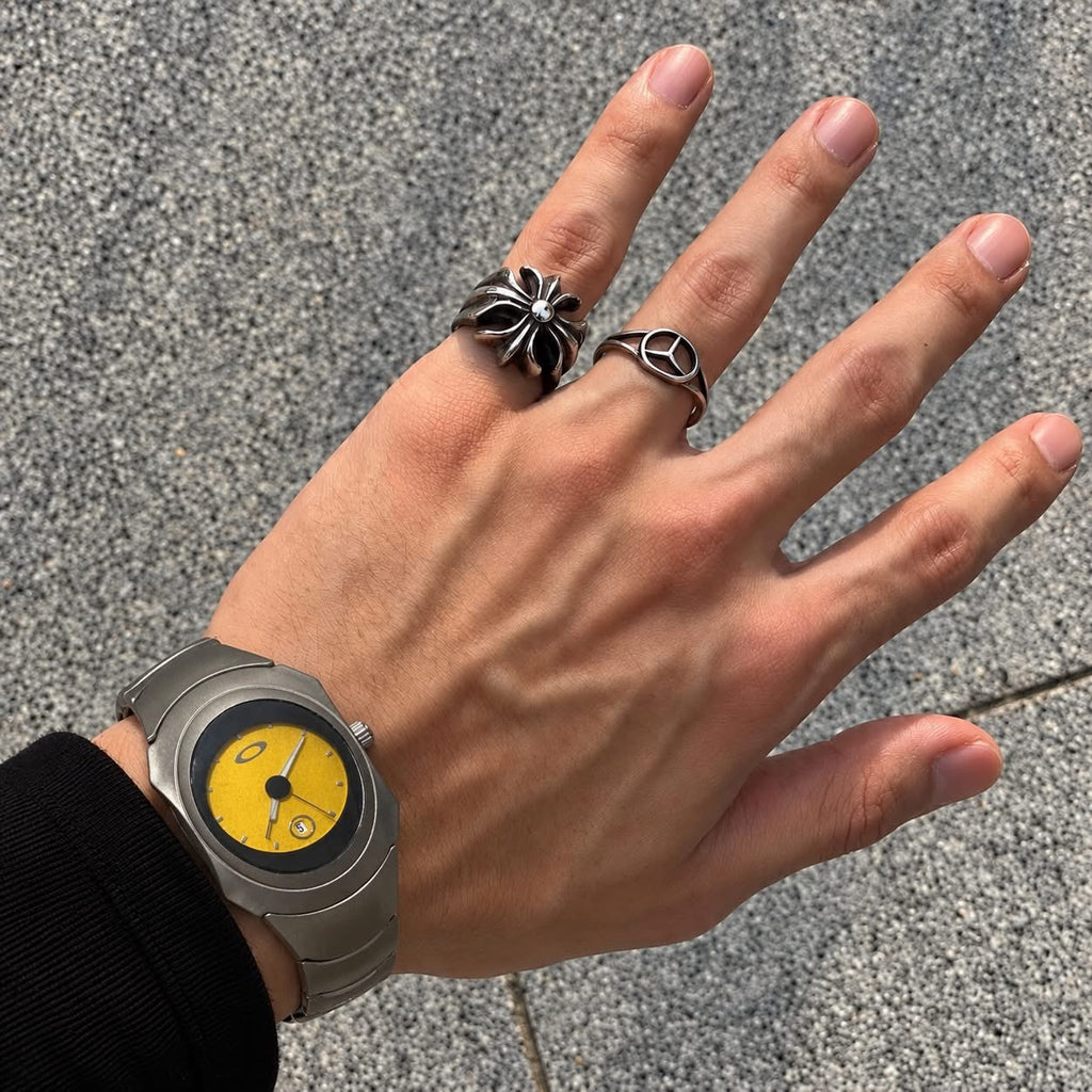 Oakley Time Bomb Titanium Watch – Yellow Dial