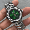 Oakley Blade Watch – Green Flower Dial, Polished Bracelet