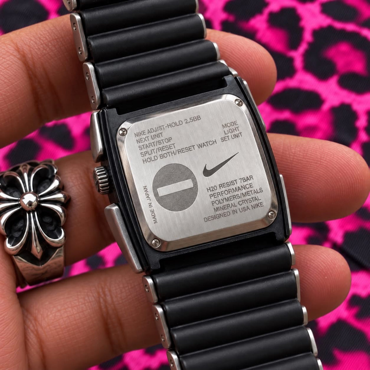 Vintage Nike Triax Watch – Custom Stüssy Pink Leopard Dial